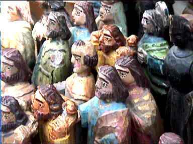 Religious figure souvenirs by the dozen