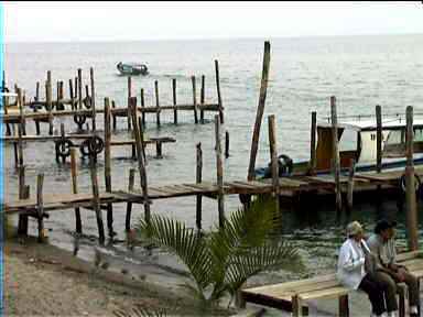 Picturesque Lake Atitlan at Panajachel