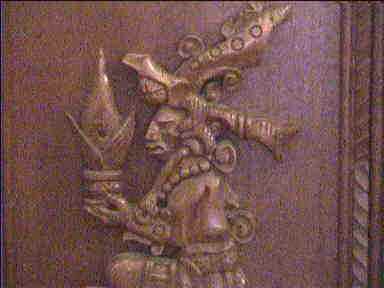 Maya god inside Santiago church mixes religions