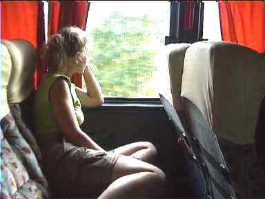 In the luxury Linea Dorada bus to Tikal