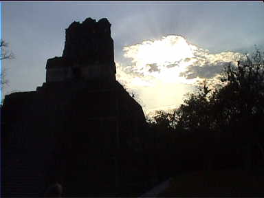 Sunset over Tikal (Temple II)