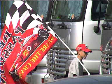 A lot of people were carrying flags which were waved enthusiastically at the right moment..