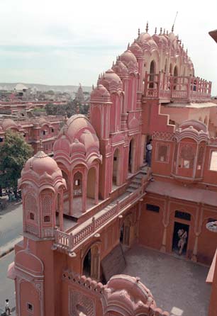 Hawa Mahal Facade from inside