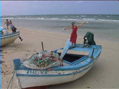 A local fishing boat