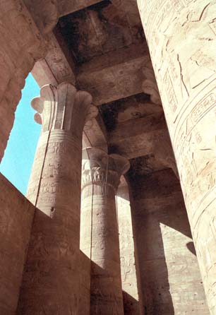 The large pillars of Esna's temple