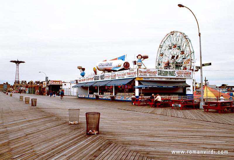 Coney Island. It was deserted this weekday morning