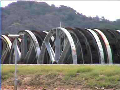 Heavy machinery used to control the gates