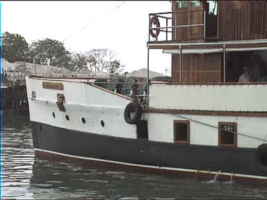 The boat which will take us partly through the Panama Canal