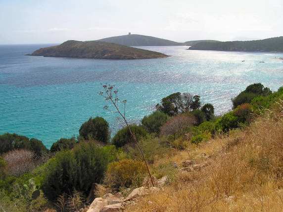 Gorgeous landscapes on the Costa del Sud, east of Chia