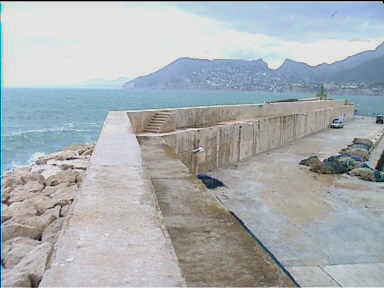 On Calpe pier