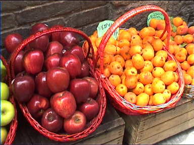 Fruits for sale in Siena