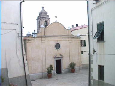 Olde square in Campo Nell'Elba, a very sleepy town