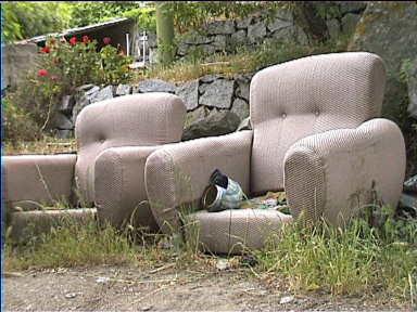 Sofas no longer needed gather dust