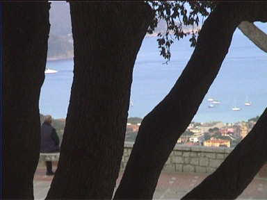 Overlooking the bay of Marina di Campo