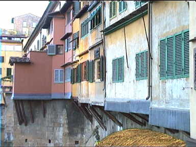 Precarious-looking "add-on's" to Ponte Vecchio 