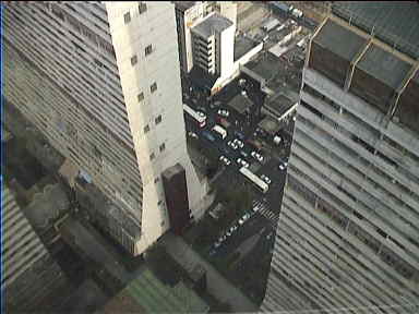 Looking down to 'Parque Central'