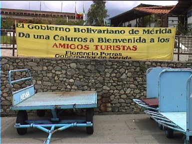 Merida Airport welcomes us