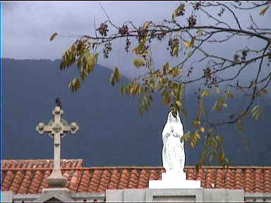 Church statue in Merida