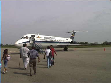 Our Aeropostal Plane in Caracas which will take us to Ciudad Guyana