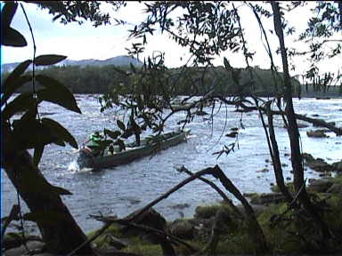 Our boat is ready for the last leg of the trip to Angel falls