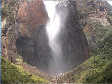 The base of Angel Falls