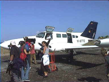 You can take your luggage out of the plane yourself