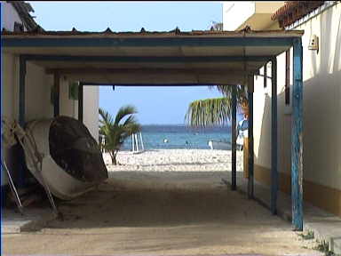 Los Roques view directly to the sea