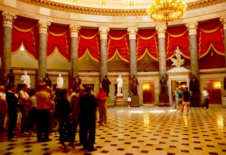The interior of the Capitol