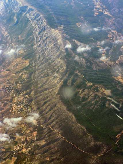 Imposing mountain range, France