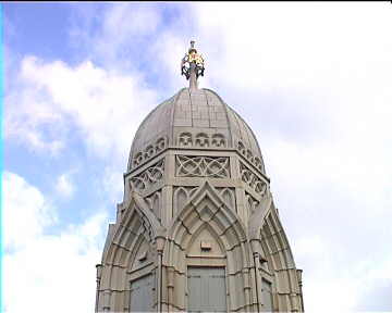 One of the towers of the Grossmünster